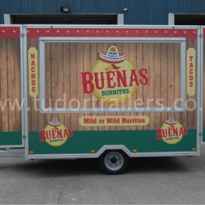 Mexican Mobile Catering Trailer Closed Hatch